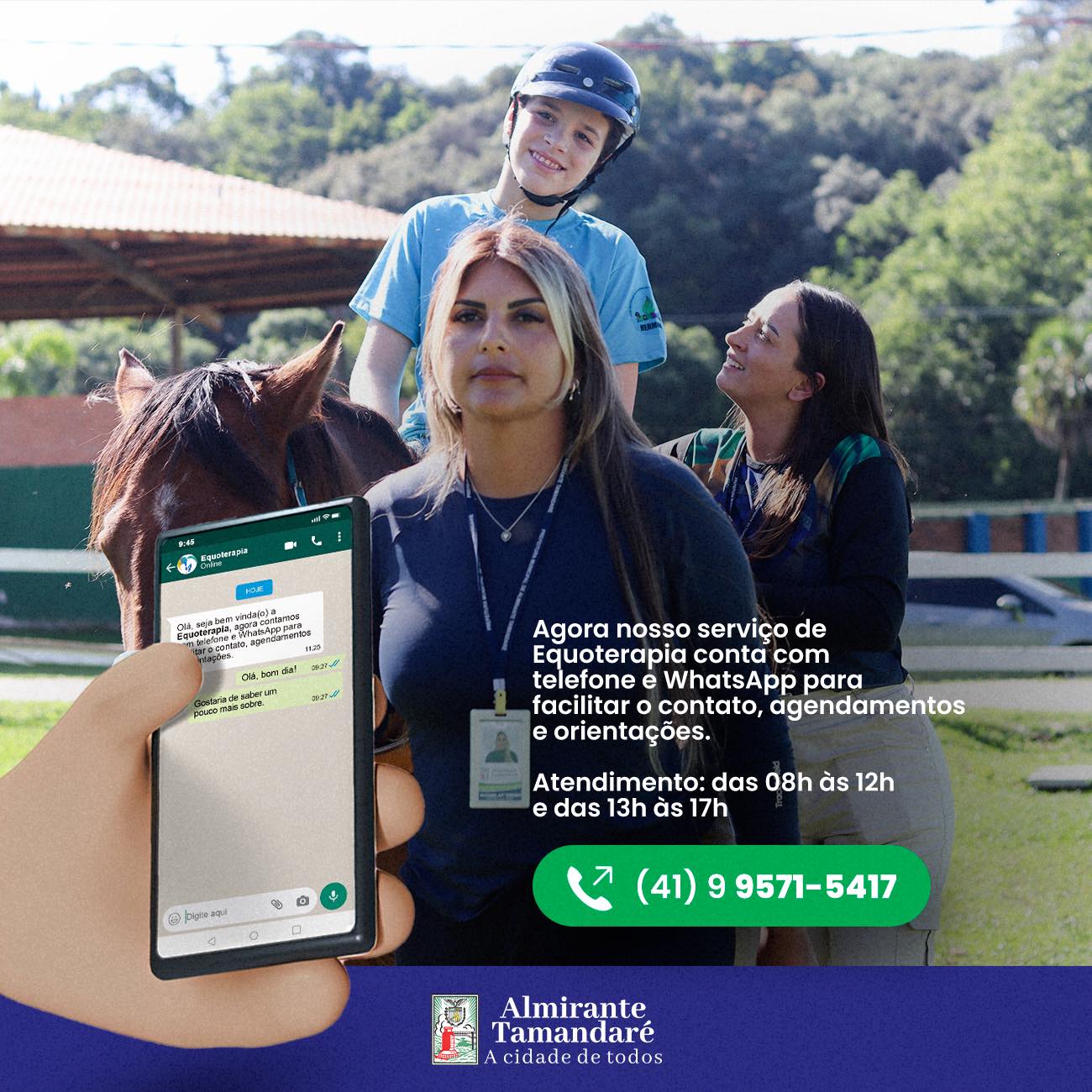 Post no instagram da Prefeitura de Almirante Tamandaré