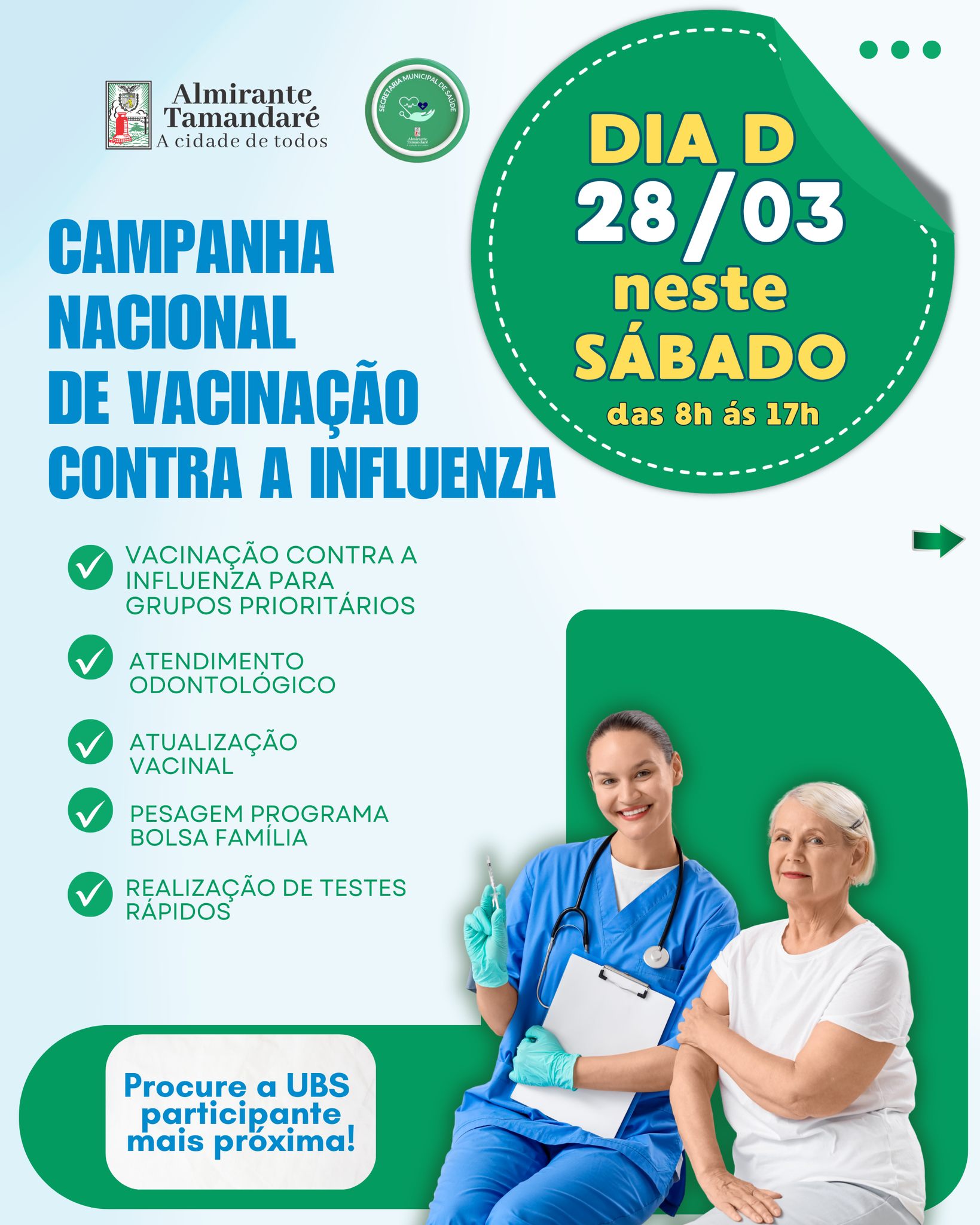 Post no instagram da Prefeitura de Almirante Tamandaré