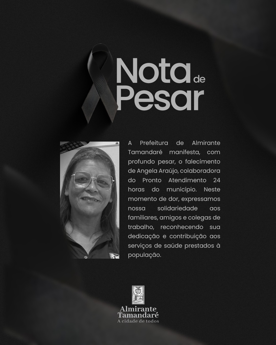 Post no instagram da Prefeitura de Almirante Tamandaré