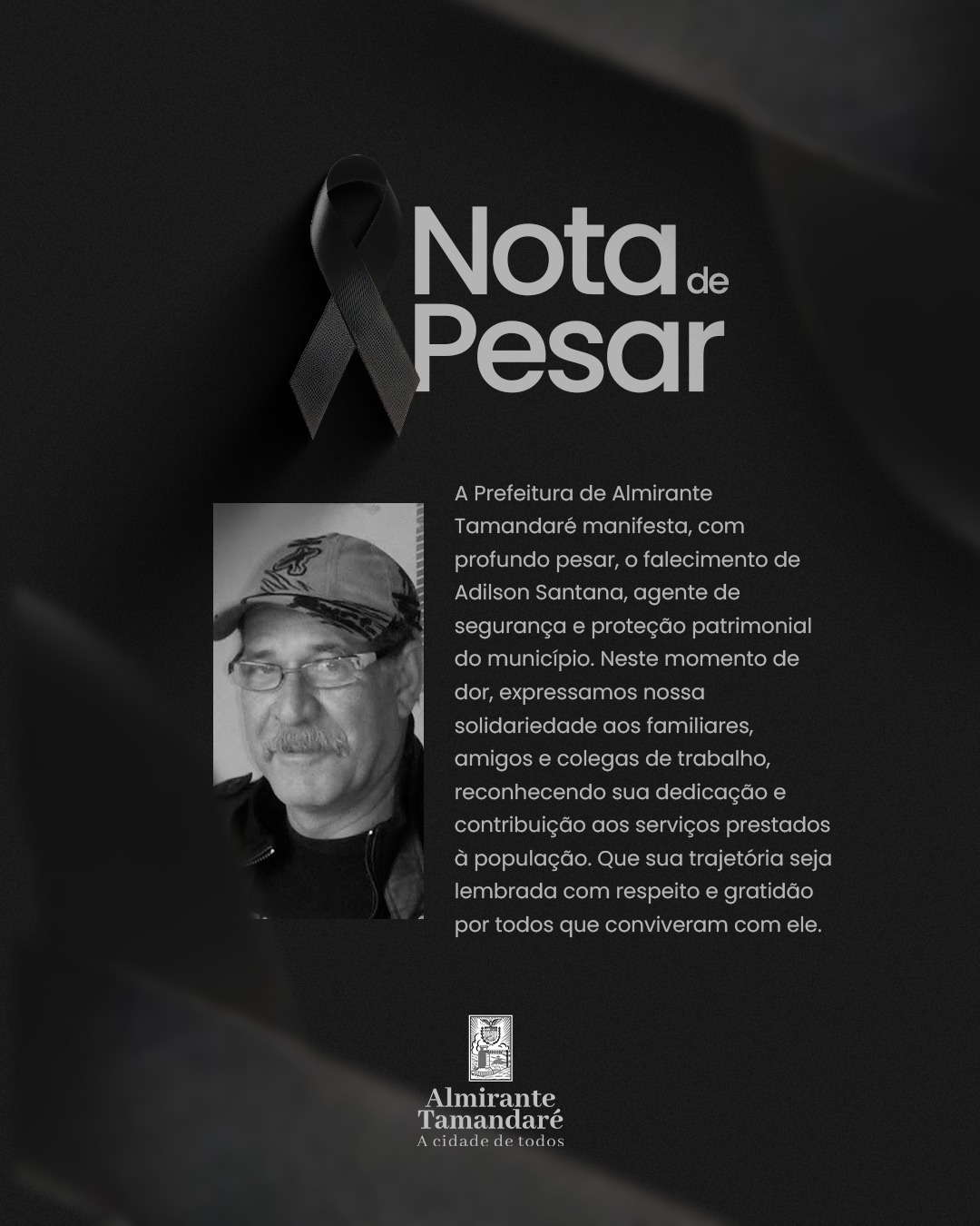 Post no instagram da Prefeitura de Almirante Tamandaré