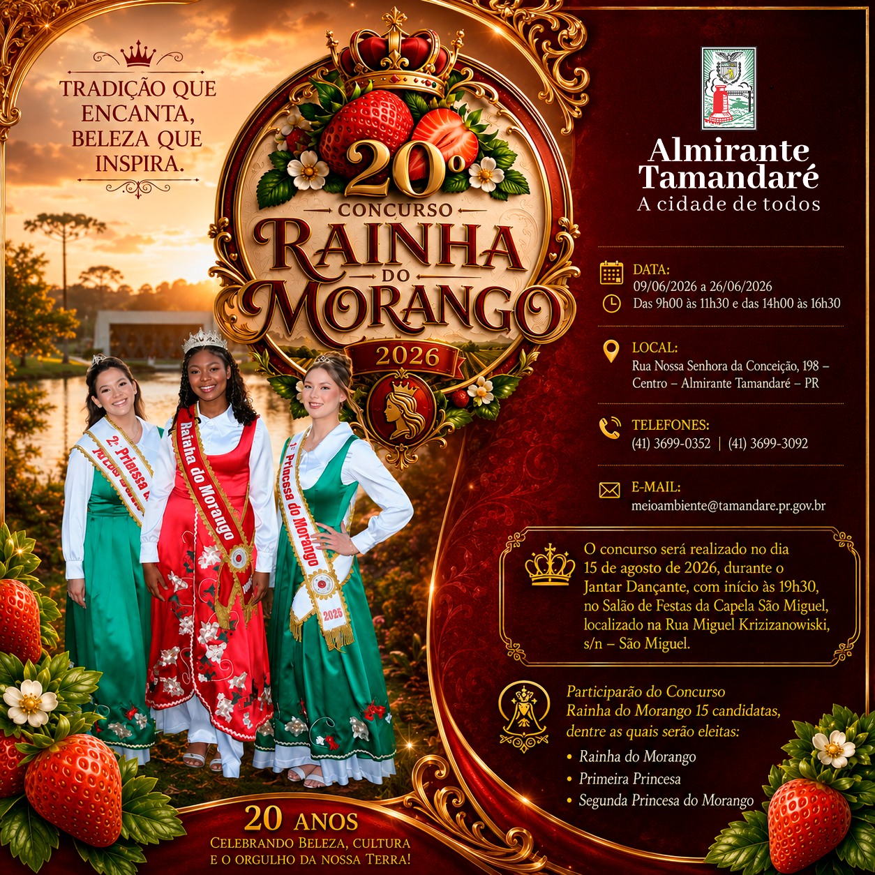 Post no instagram da Prefeitura de Almirante Tamandaré