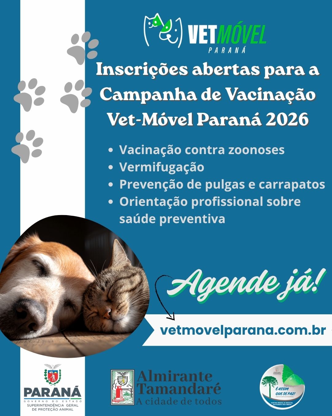 Post no instagram da Prefeitura de Almirante Tamandaré
