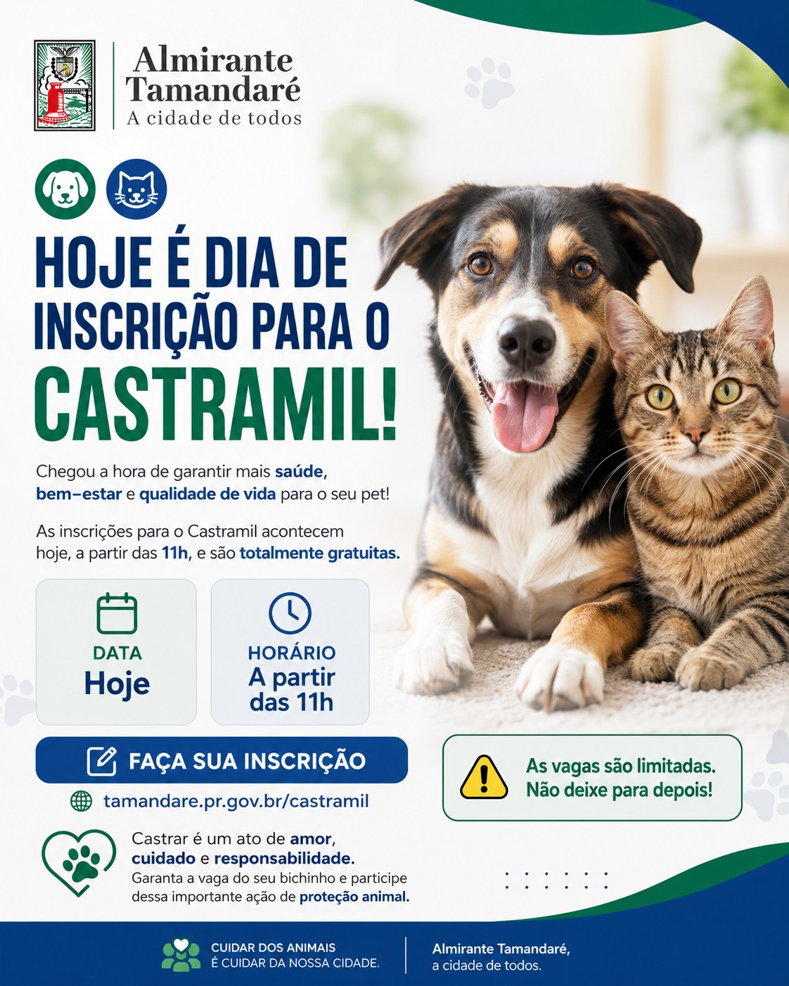 Post no instagram da Prefeitura de Almirante Tamandaré